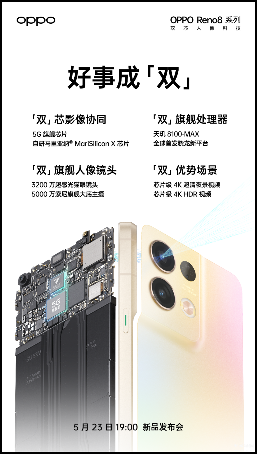 OPPOReno8摄像头像素多少