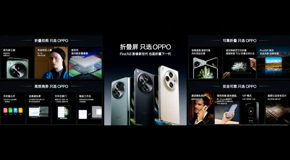 OPPO Find N3 发布：影像再升级、文件随心开、全景虚拟屏