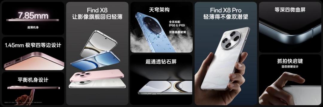 OPPO Find X8 系列设计特性